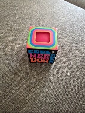 Cool Nee Doh Cube Tactile Squeeze Toy, Multicolor COLORS MAY VARY